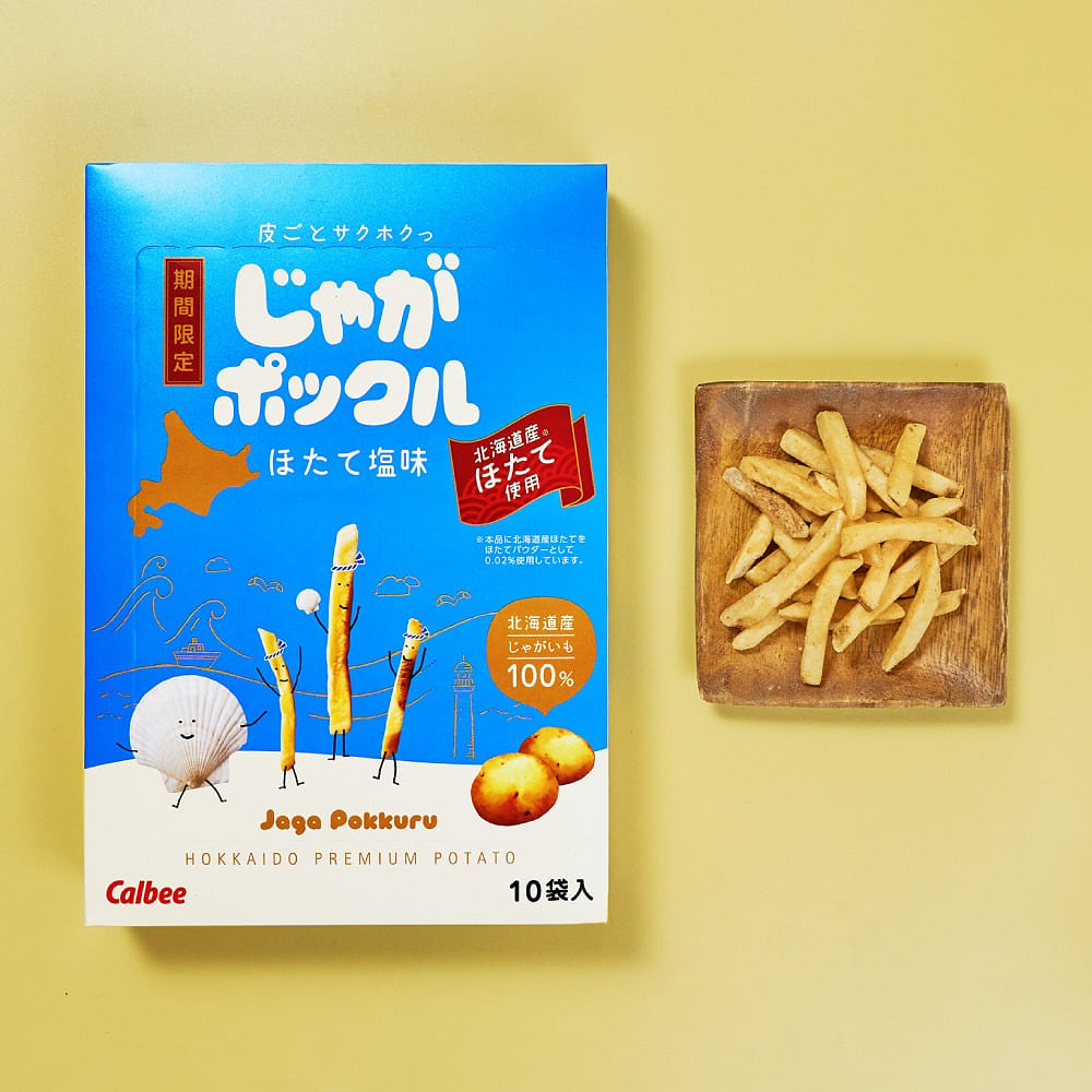 CALBEE Salty Oyster Flavor Potato Chips 10packs 1 กล่อง