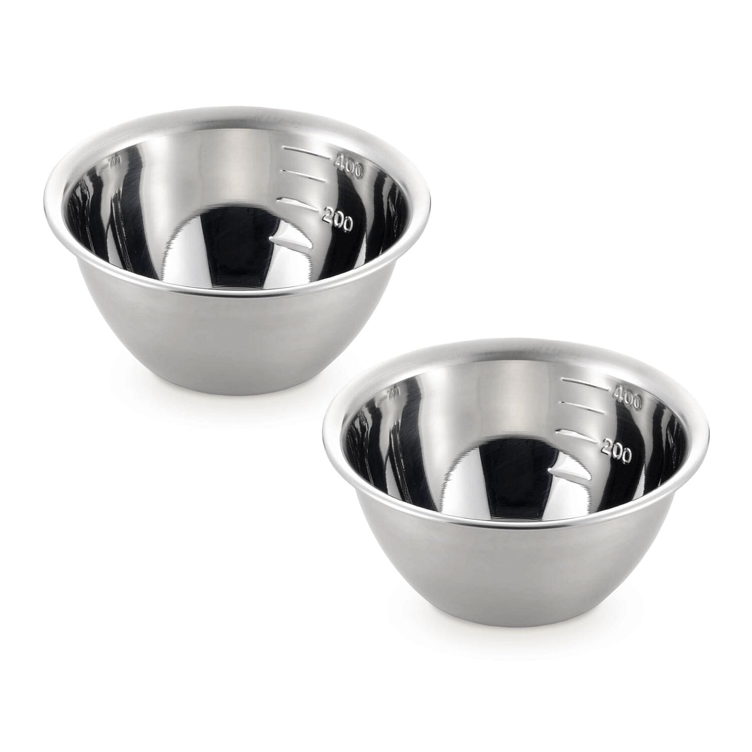 Yoshikawa Stainless Steel Mixing Bowl (Set of 2) 1 ส่วน