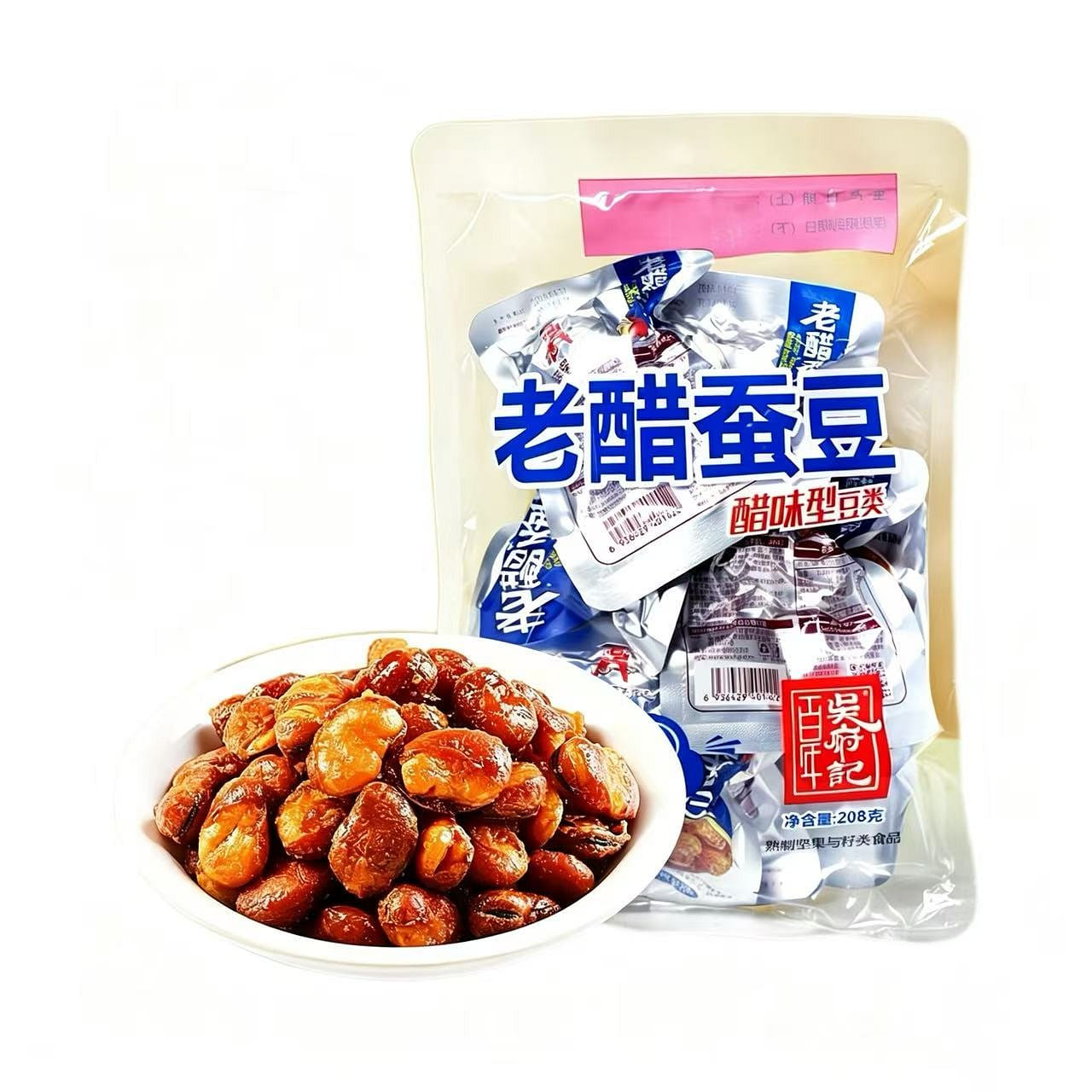 Wu's Century-Old Original Vinegar Broad Beans 208g 1 pack