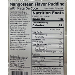 Tropical Pudding * Nata De Coco* mangosteen Flavour * 6 pcs /tray 23.28 oz