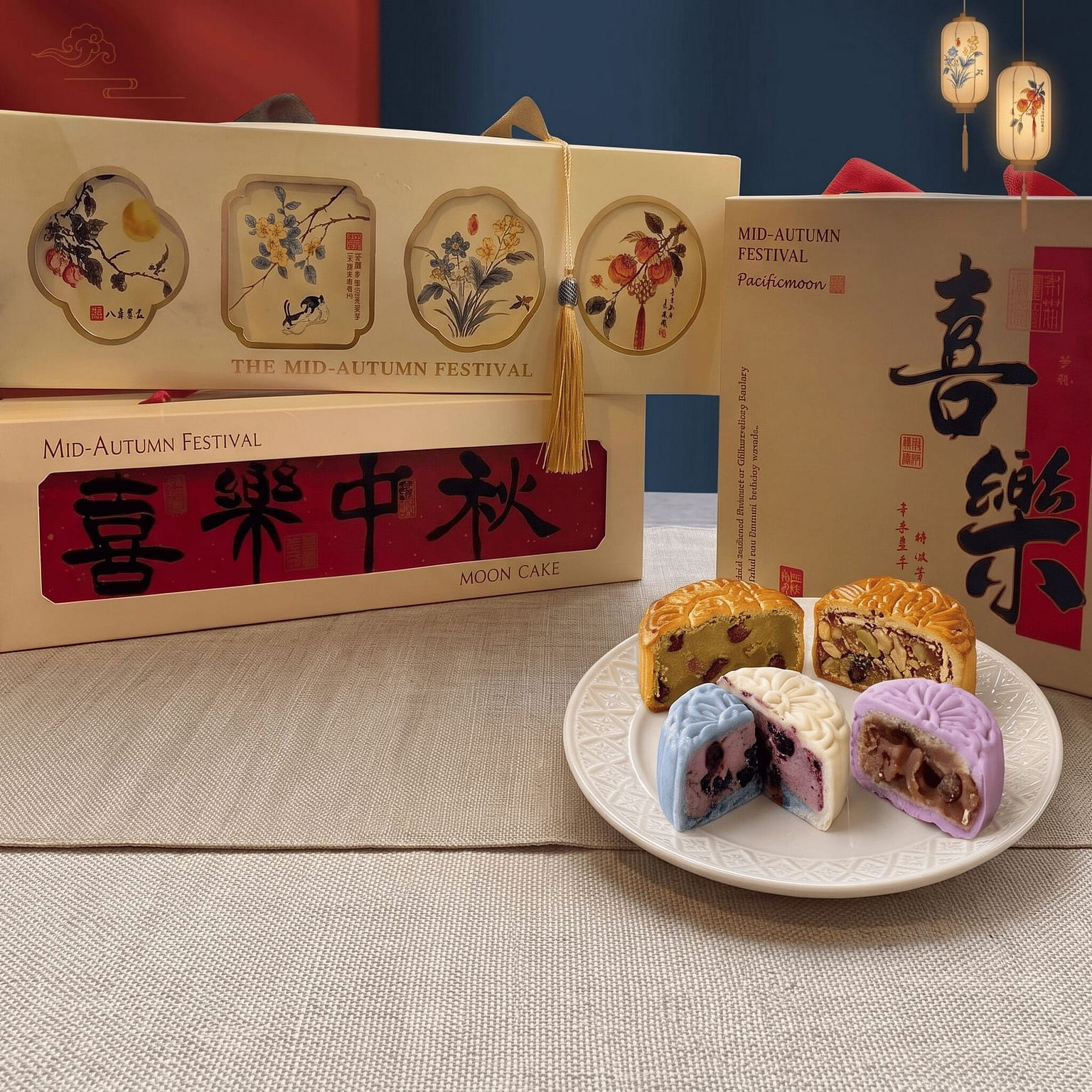 Mooncake set 4 flavors 1 each