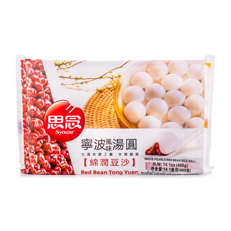 Get Synear Ningbo White Pearls Red Bean Rice Balls 400 g