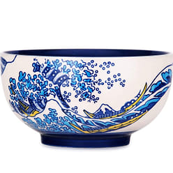 Happy Sales, Japanese Kamameshi Vintage Style Rice Noodle Ramen Bowl with Bamboo 28 oz