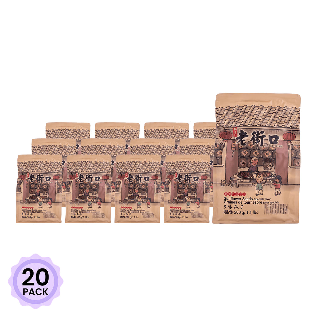 Lao jie kou 솔티드 해바라기씨 500 그램*20 팩