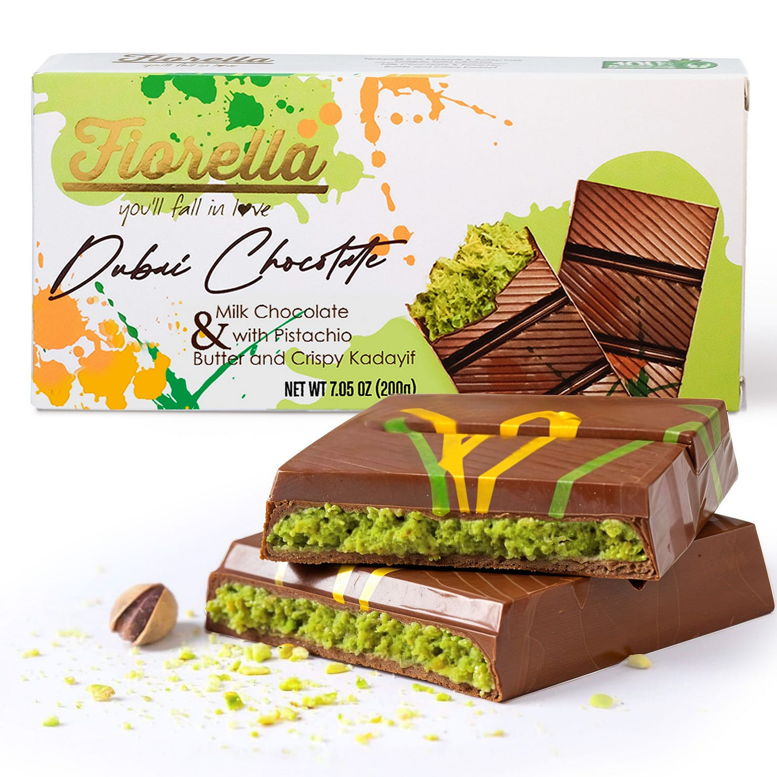 Fiorella - Dubai Chocolate Bar 200g 200 g