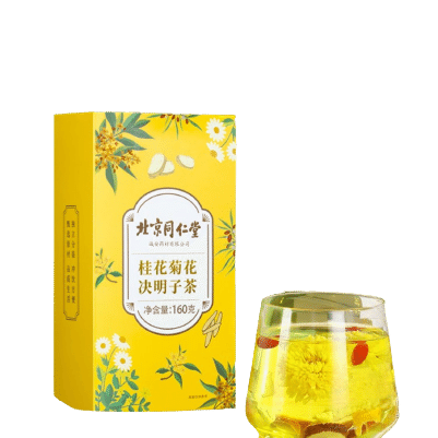 北京同仁堂桂花菊花决明子茶包搭去火排毒清火降火清肝金银花茶