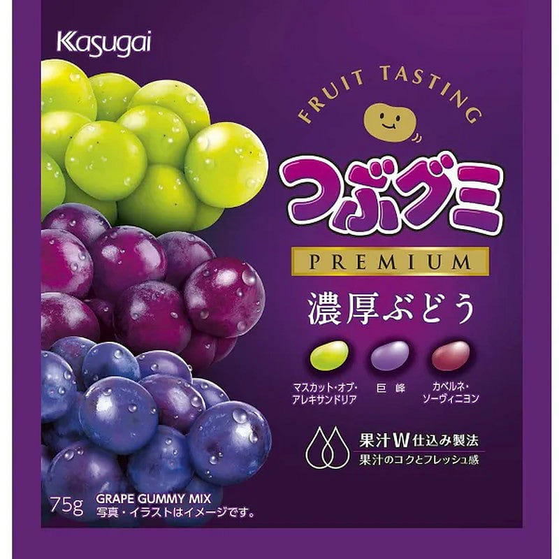 Kasugai Seika Tsubu Gumi Premium Rich Grape 75g 1 ส่วน