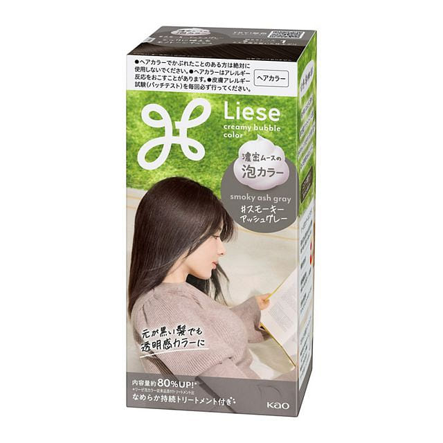 Kao Liese Smoky Grey Hair Dye 115ml 1 케이스