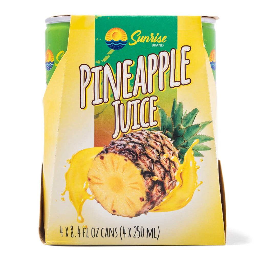 Jugo de Piña Sunrise, 4 unidades 250 ml