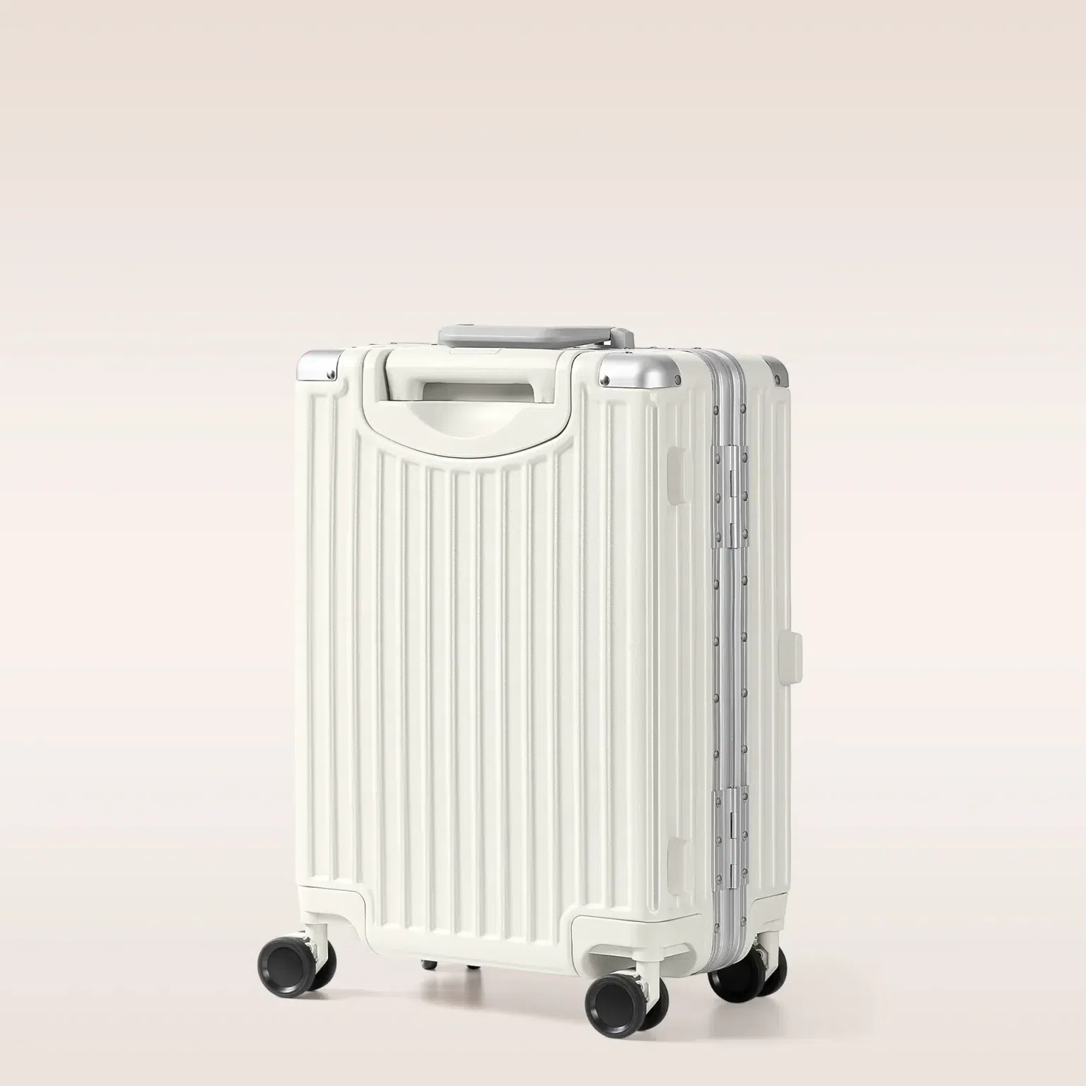 Aluminum Frame Luggage, ABS Body - White 20 in 9.11 파운드