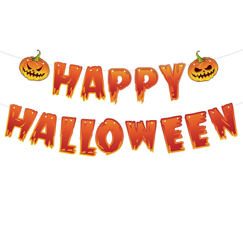 Halloween Party Letter Banner 1 each