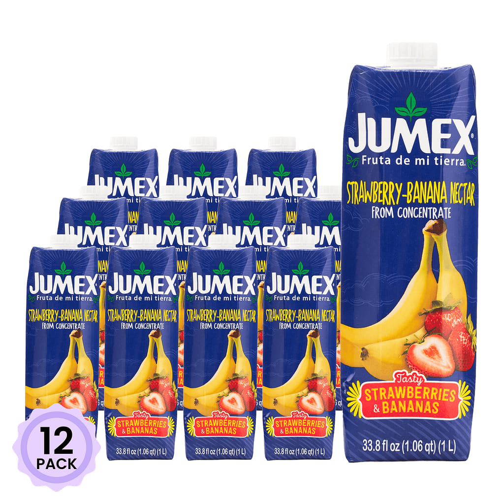 Jumex Strawberry Banana Nectar Tetrapack 33.8 액량 온스*12 팩