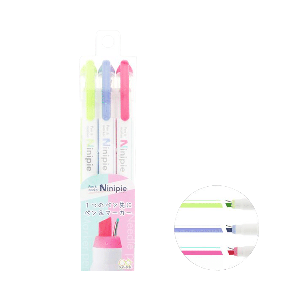 Sun star Ninipie pens markers S4591747 3pcs 1 each