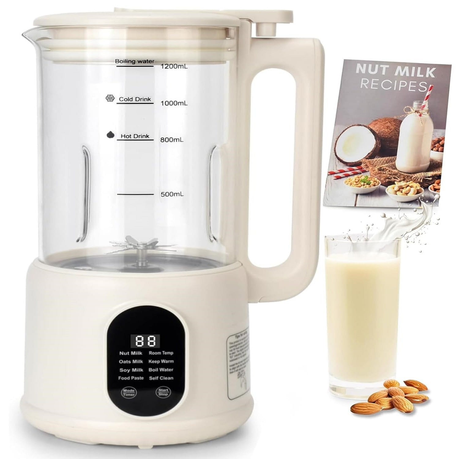 Nut Milk Maker, 40 Oz Plant-Based Milk, Soy Milk 1 each