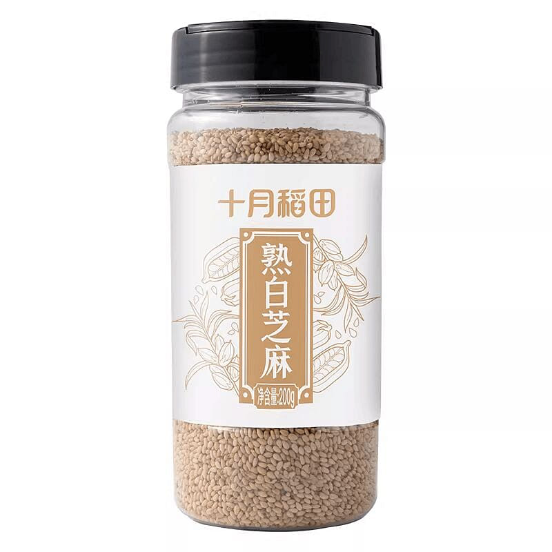 October rice field cooked white sesame 200g 200 g