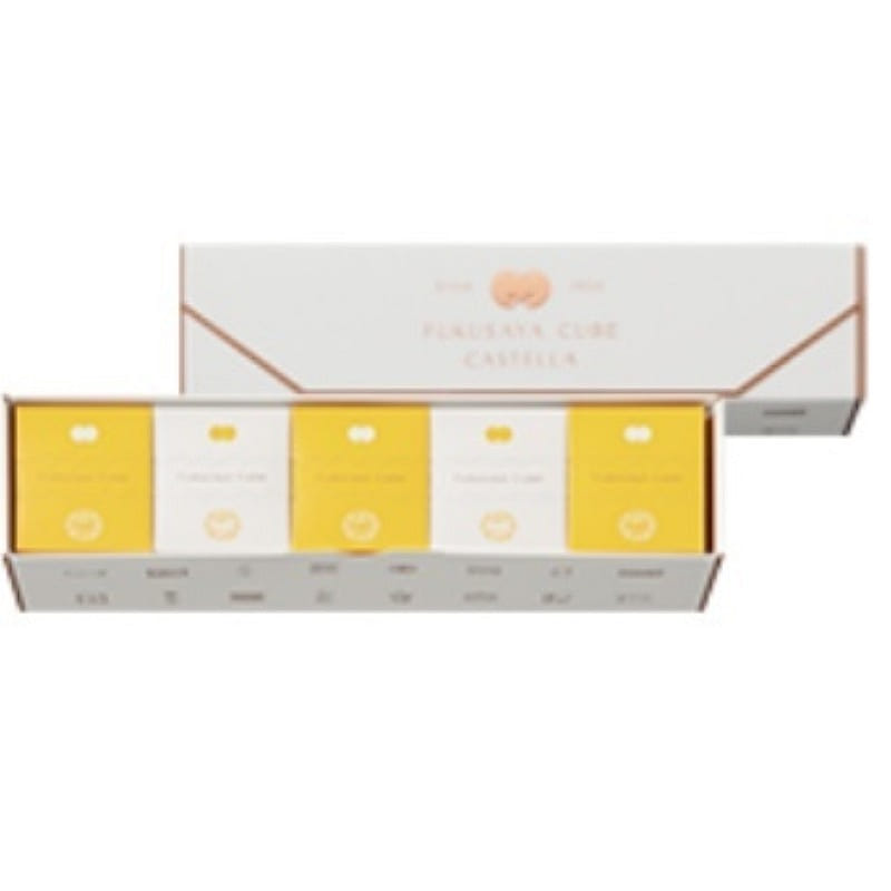 Fukusaya Japanese Cubed Cake Japanese-style Confectionery 5 Pieces 1 each