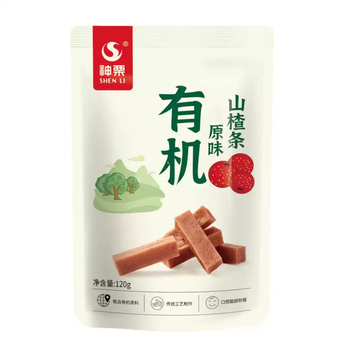有機原味山楂條零食1袋 120 克