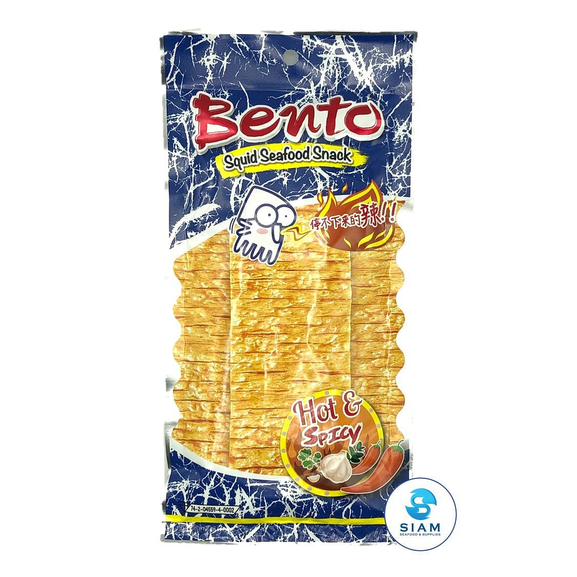 Bento Squid Seafood Snack, Hot & Spicy Flavor 0.7 オンス