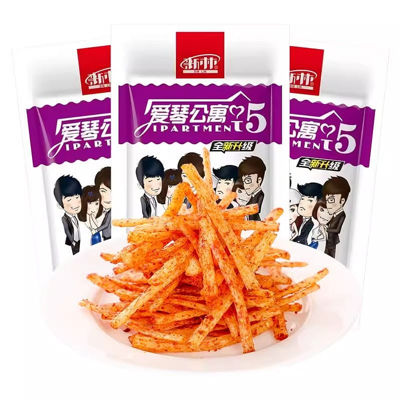 Xinlin Aiqin Apartment 5 spicy strips 19g nostalgic spicy snacks 19 그램