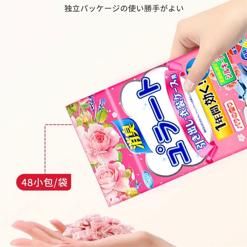 Ansul Mothballs Wardrobe Mold and Insect Repellents 48pcs Rose Flower Scent 1 케이스