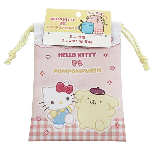 Watts Sanrio HelloKitty&Pompompurin Drawstring Bag 1 each