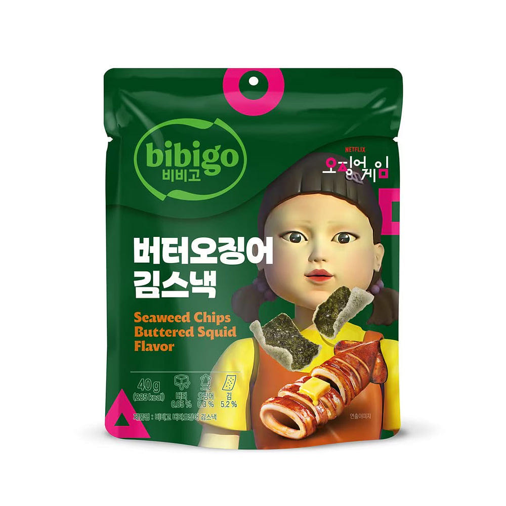 비비고 x 오징어게임 버터오징어 김스낵 40g 1 개