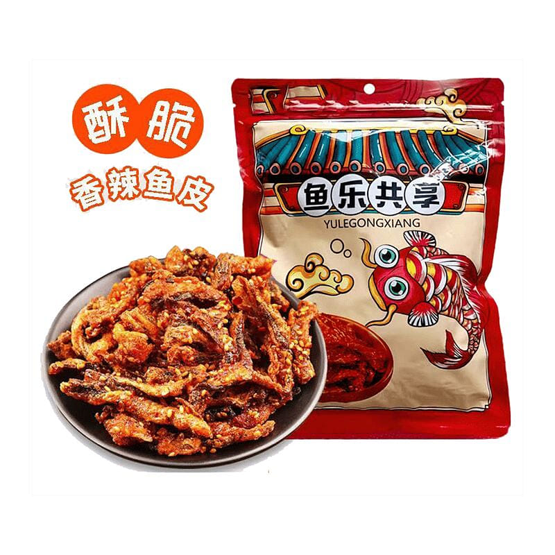 鱼乐共享 香辣鱼皮 70 70 克