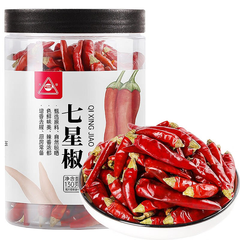 Chuanzhen Dried Qixing Chilies, Guizhou Extra Hot 130 g