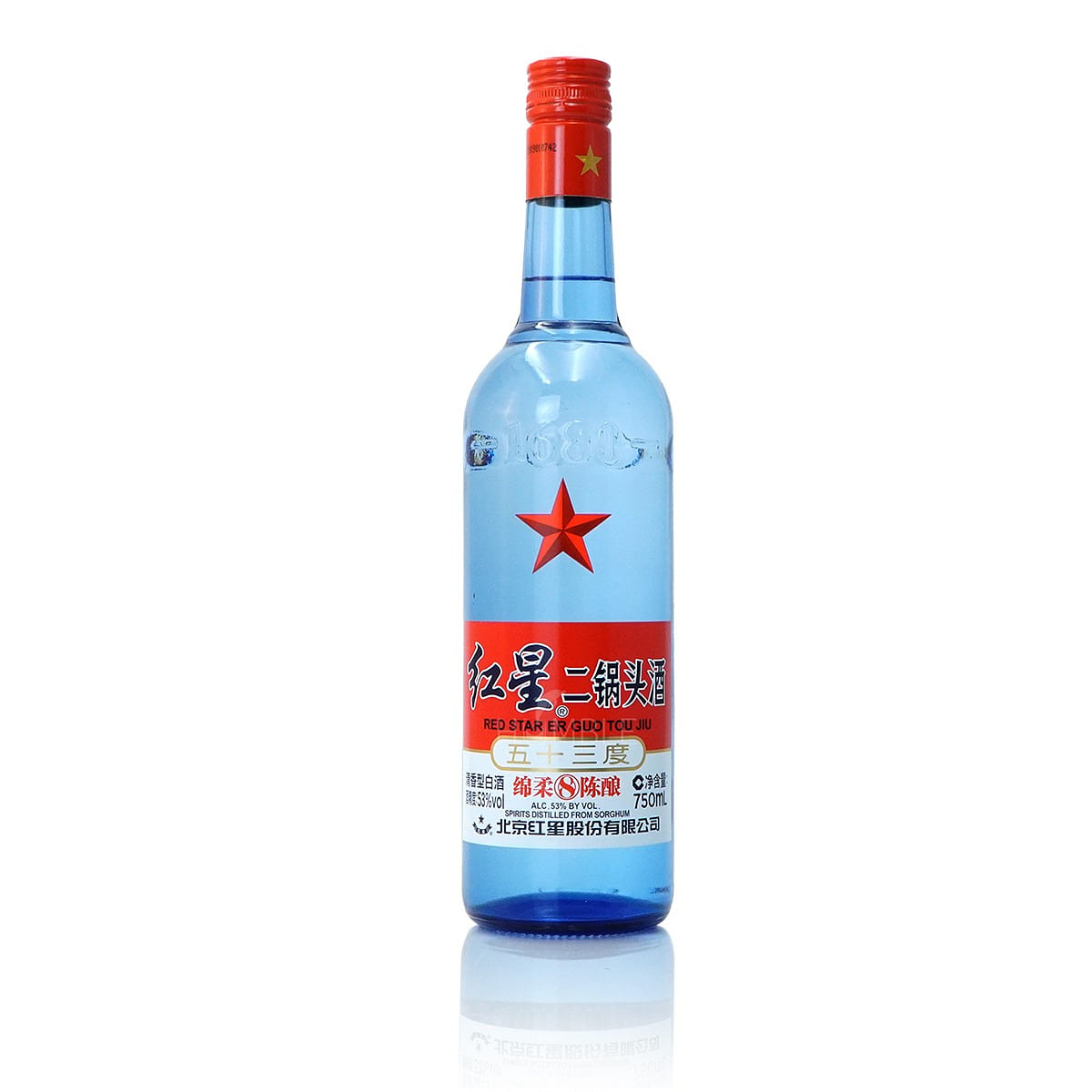 Beijing Red Star Er Guo Tou 8Yr 53% Alc Baijiu 750 ml