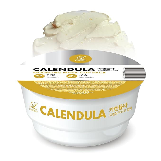 LINDSAY Calendula Modeling Mask Cup Pack 1.5 oz | Hydrating & Deep Pore Mask 1 개