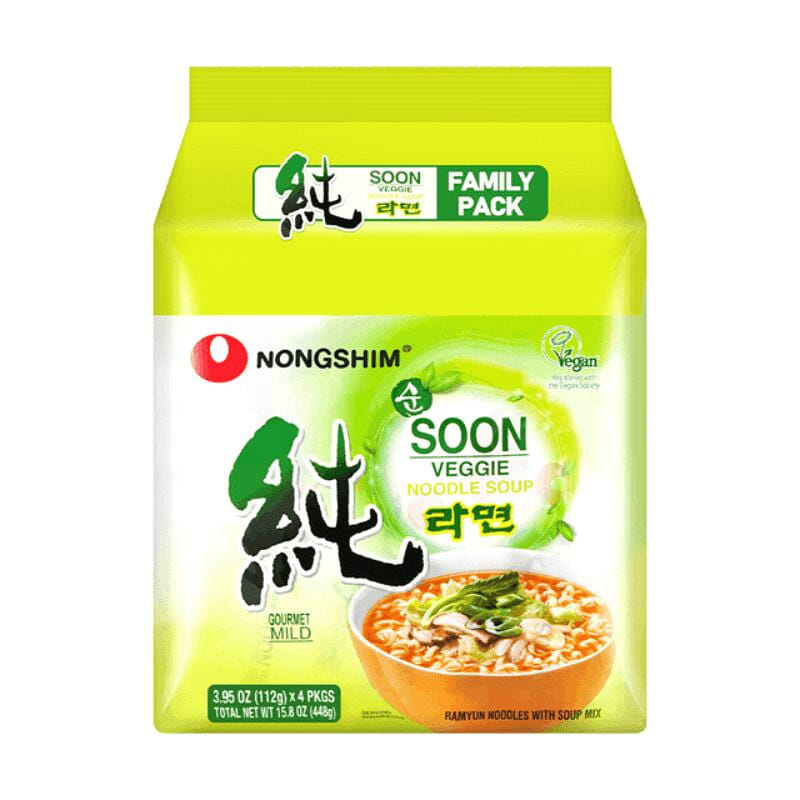 Nongshim Soon 야채라면 4개입 1 개