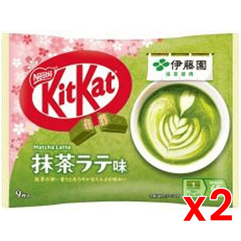 NESTLE KitKat Chocolate Wafers Matcha Latte 9Px2 1 pack
