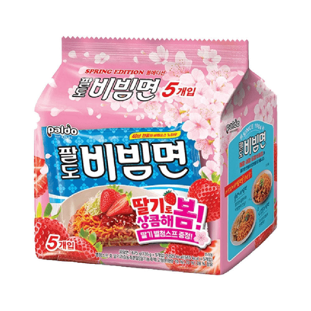 Paldo Strawberry Bibimmyeon (Spring Edition) 135g x 5p 1 each