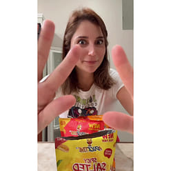 SPICY SALTED EGG - SAVOURY MINI ROLL SNACK 1 each