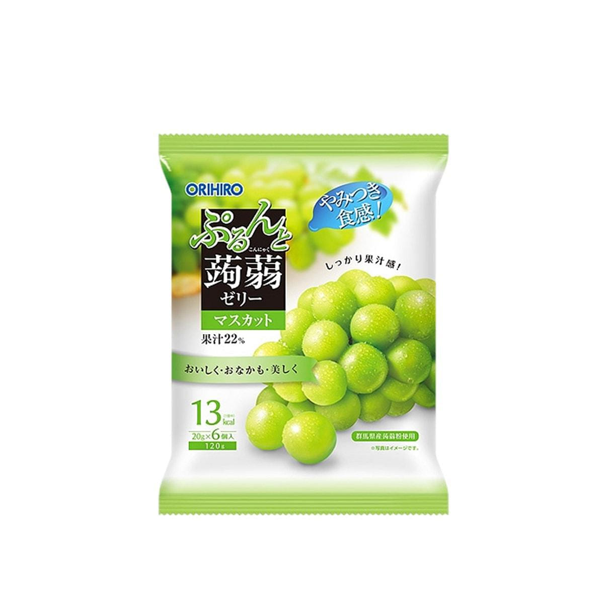 立喜樂 蒟蒻可吸果凍青提味20g*6 1 份