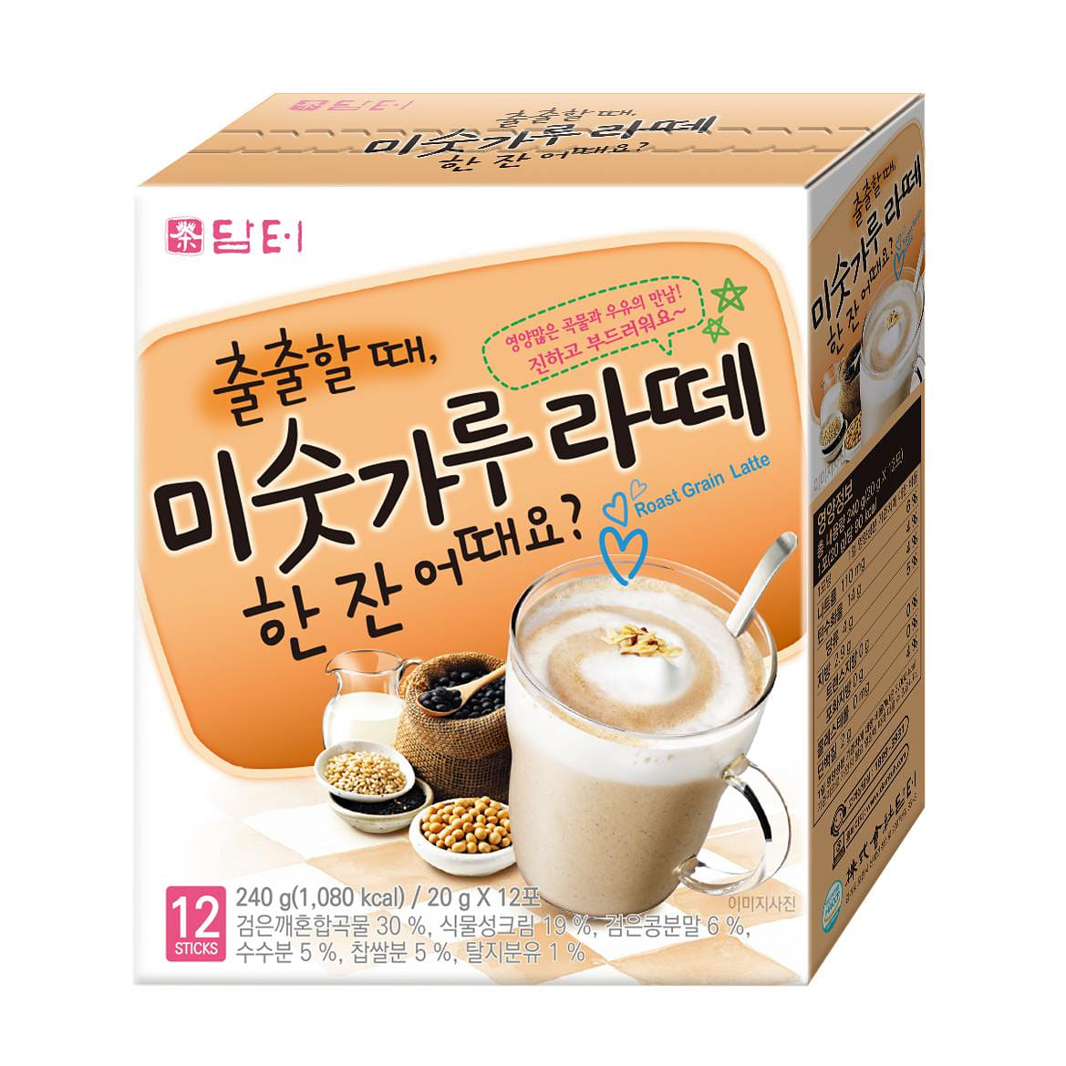Damtuh Misugaru (Mixed Grain Powder) Latte - 240g 12 count