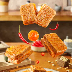 Salted egg yolk sandwich bean curd 128g * 1 bag 128 g