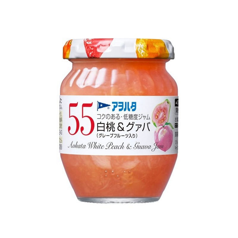 Aohata White Peach&Guava jam 150g 1 bottle