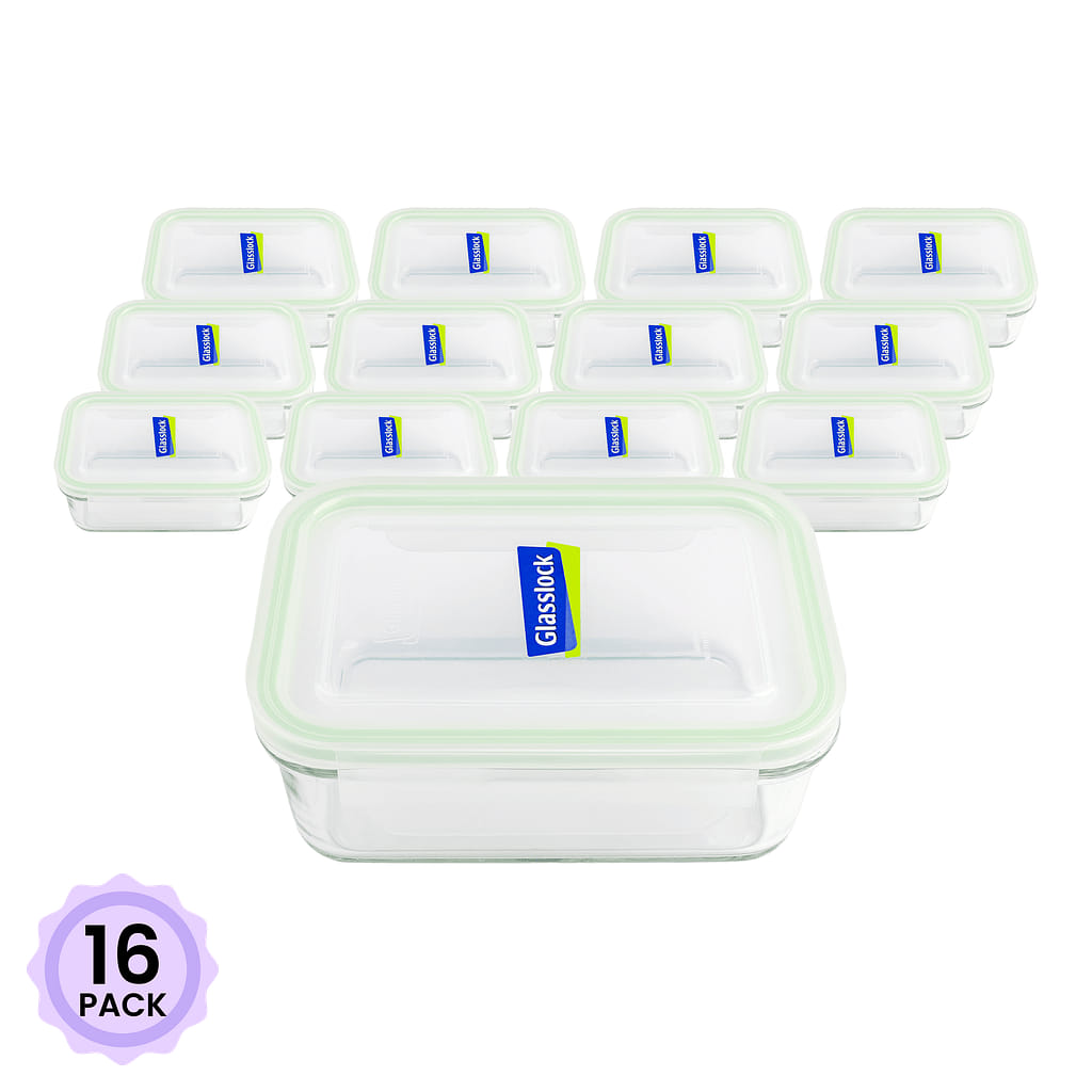 Joy Cook Glass Lock Container Rectangle 715ml 1 count*16 pack
