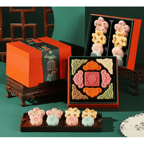 Chinese Palace High End Desert Gift Box Peach Flower 646 그램
