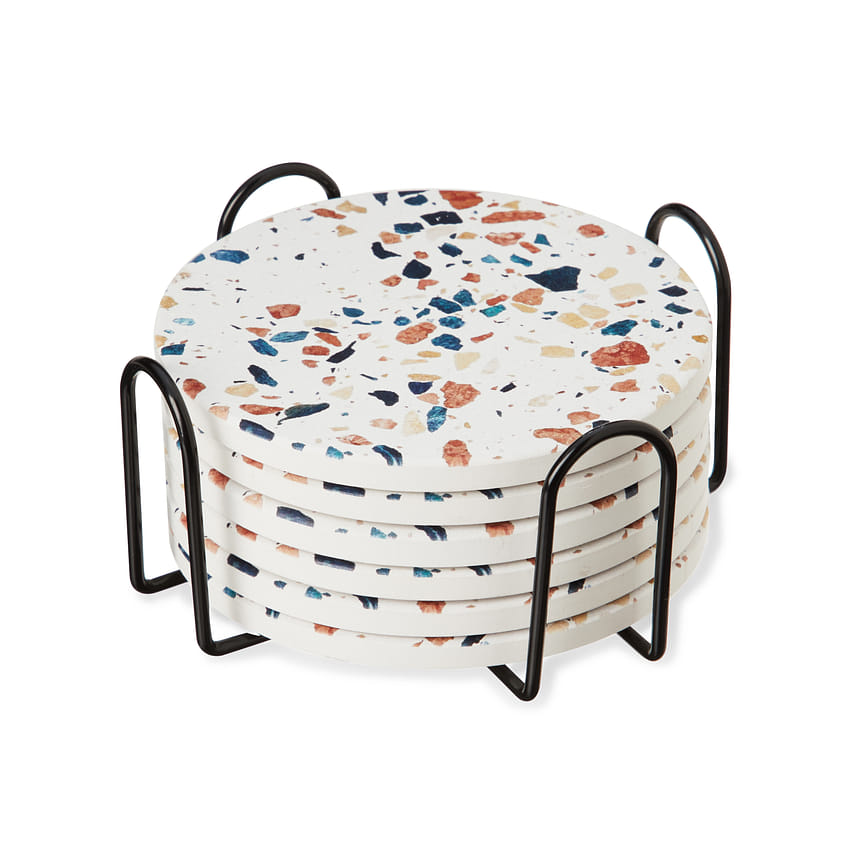 Twine Terrazzo Stoneware Coasters