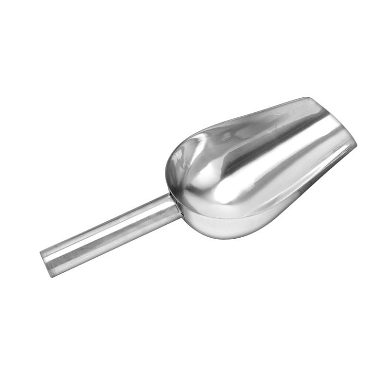 One-Piece Cast Sliver Aluminum Round Bottom Bar Ice Flour Utility Scoop,12 Inch 1 개입