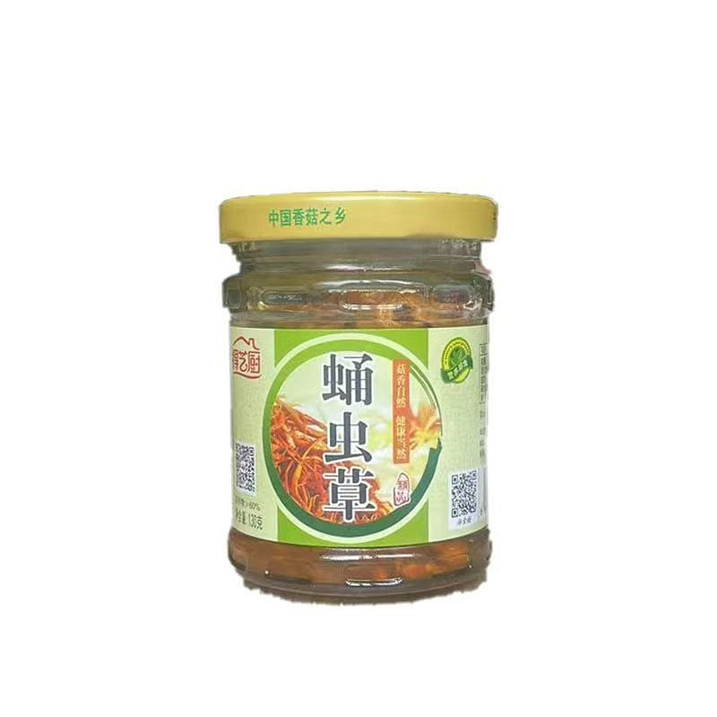 蟲草花即食罐頭煲湯下飯煮麪純素涼菜冷盤配菜 130 克