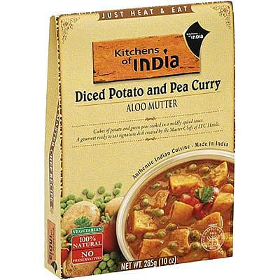 Kitchens of India Aloo Mutter - Diced Potato and Pea Curry (Ready-to-Eat), 10 oz box 10 oz