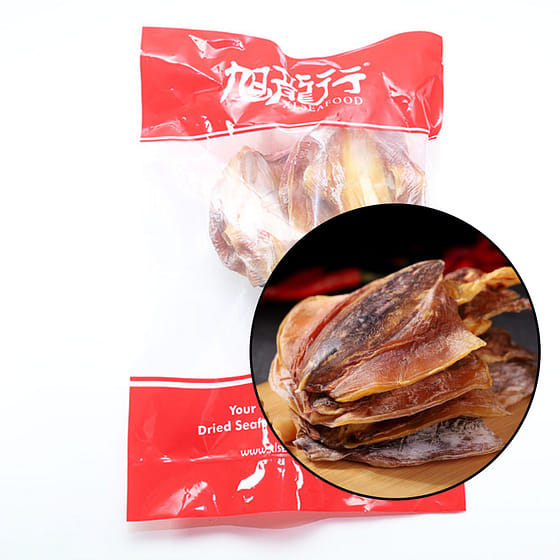 weee_dried_XLSEAFOOD Chile Dry whole Squid Size Jumbo 3 pcs pack 8 oz