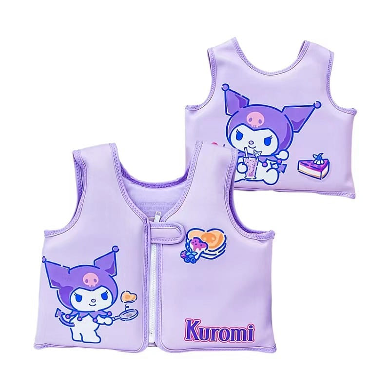 Children Non-Inflatable Buoyancy Vest Life Jacket For Swimming-Kuromi 1 each