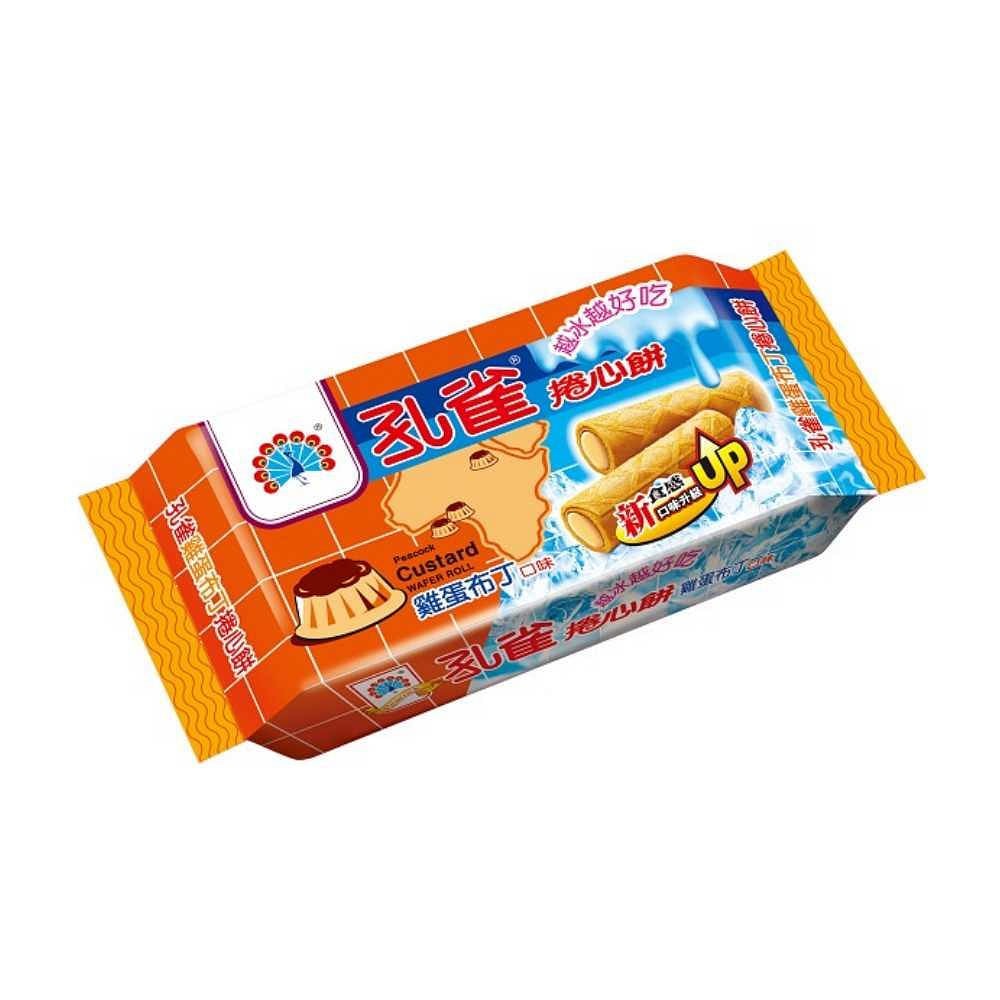 Peacock Custard Wafer Rolls 63 그램