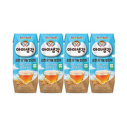 파스퇴르 아이생각 순한 유기농 보리차 125ml 4 개