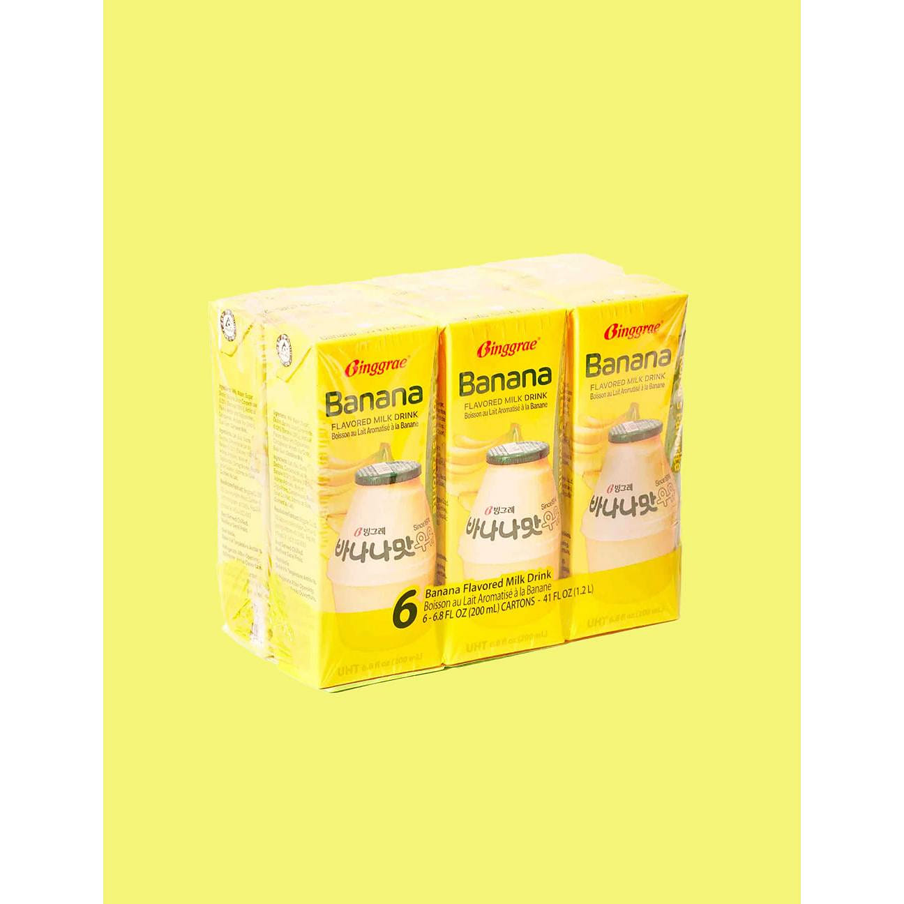 BINGGRAE Banana Flavored Milk 6PK 1 개