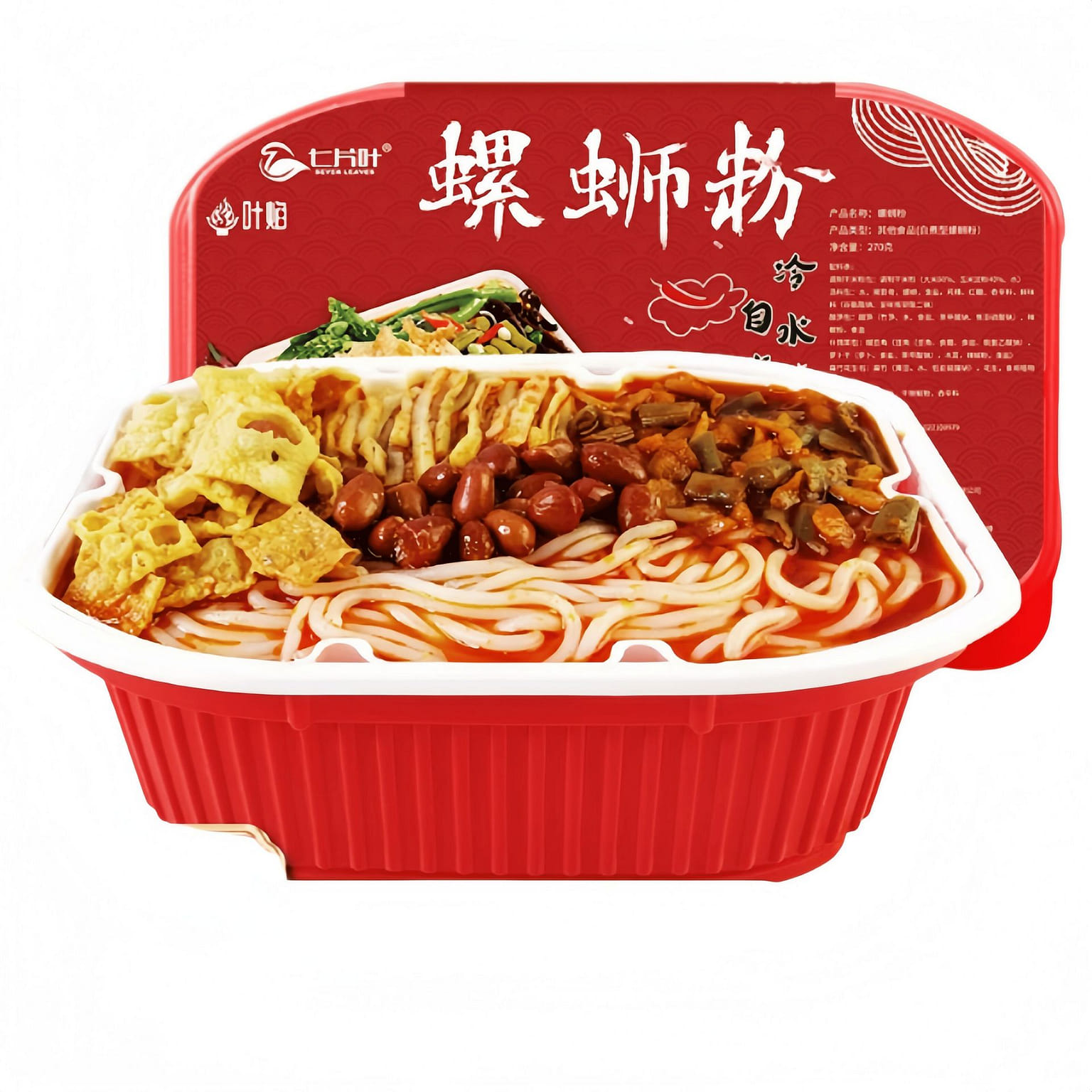 七片葉柳州螺螄粉加辣加臭螺螄粉270g*1盒速食 270 克